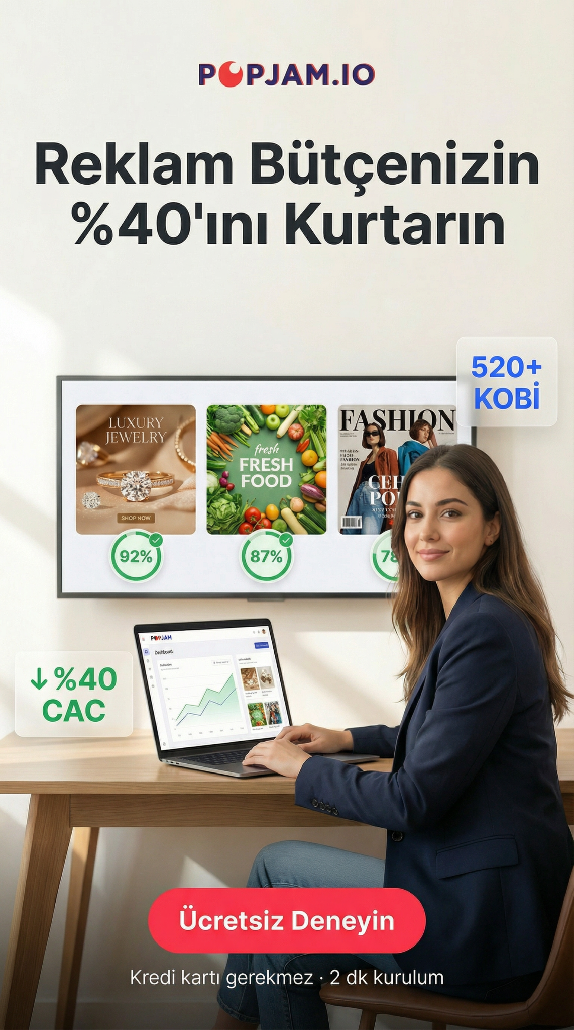 POPJAM.IO Meta ad creative