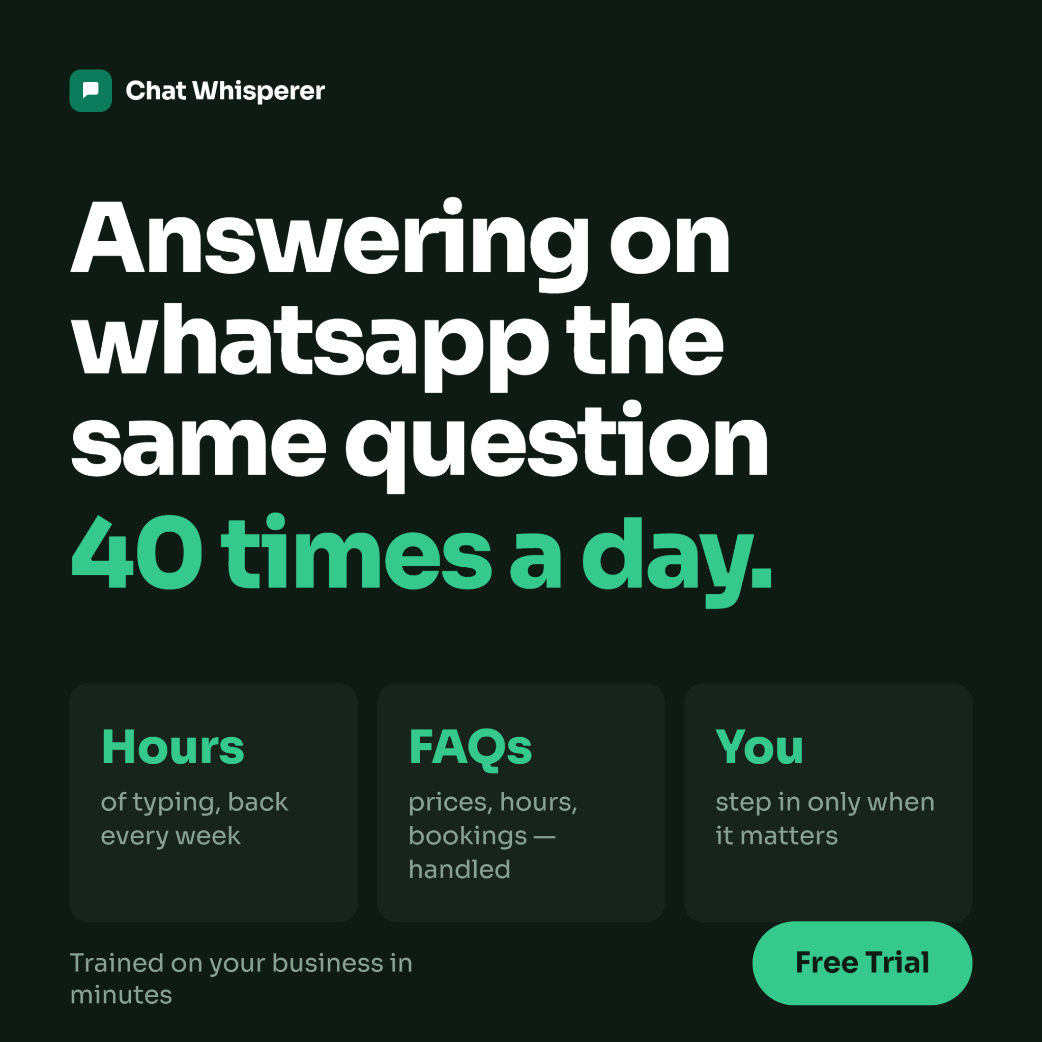 Chat whisperer Meta ad creative