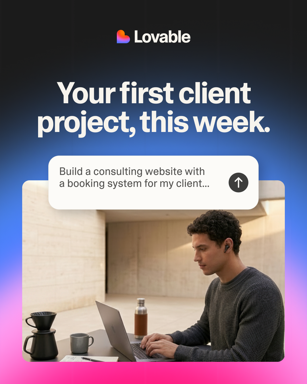 Lovable Meta ad creative