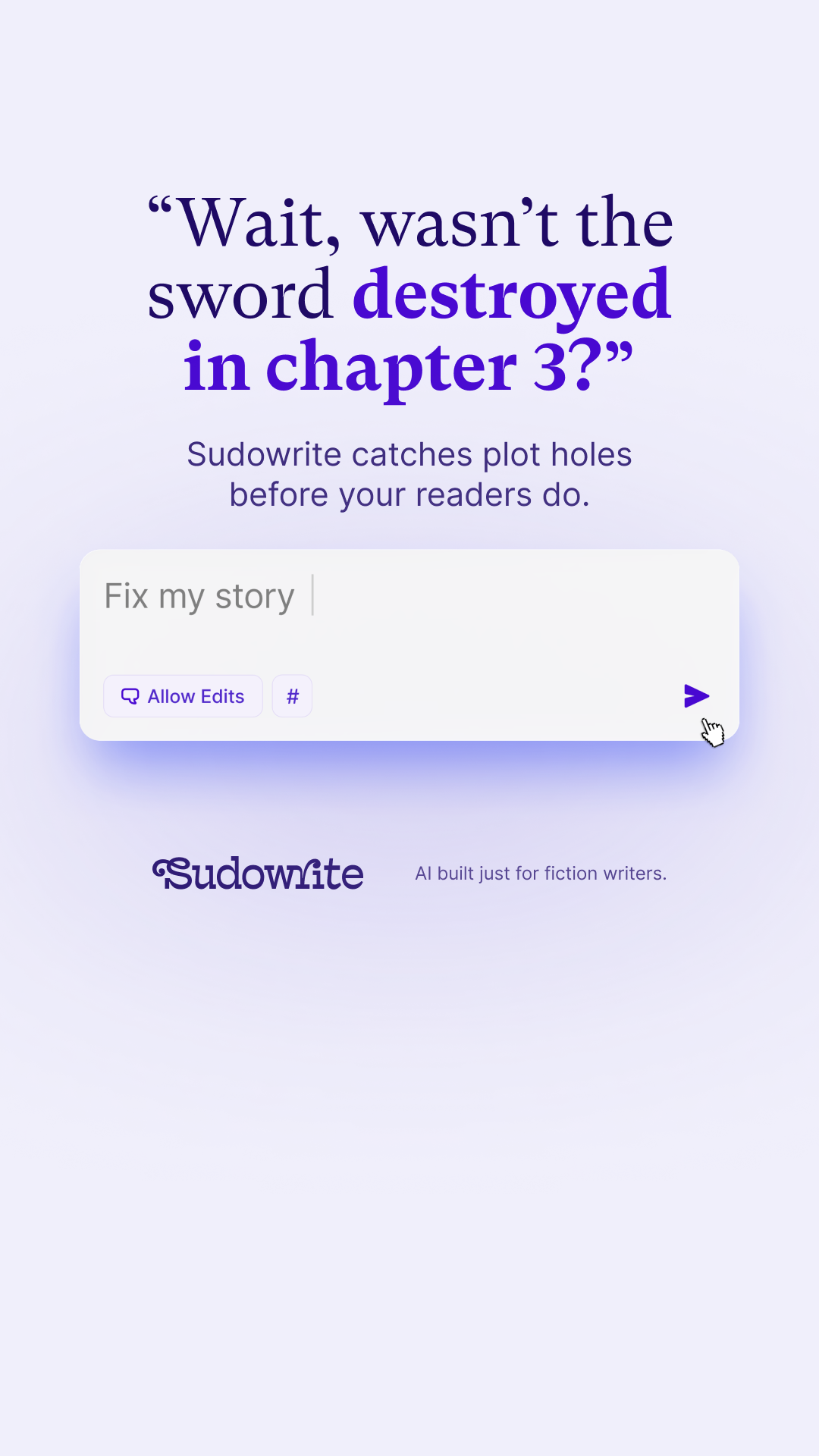 Sudowrite Meta ad creative