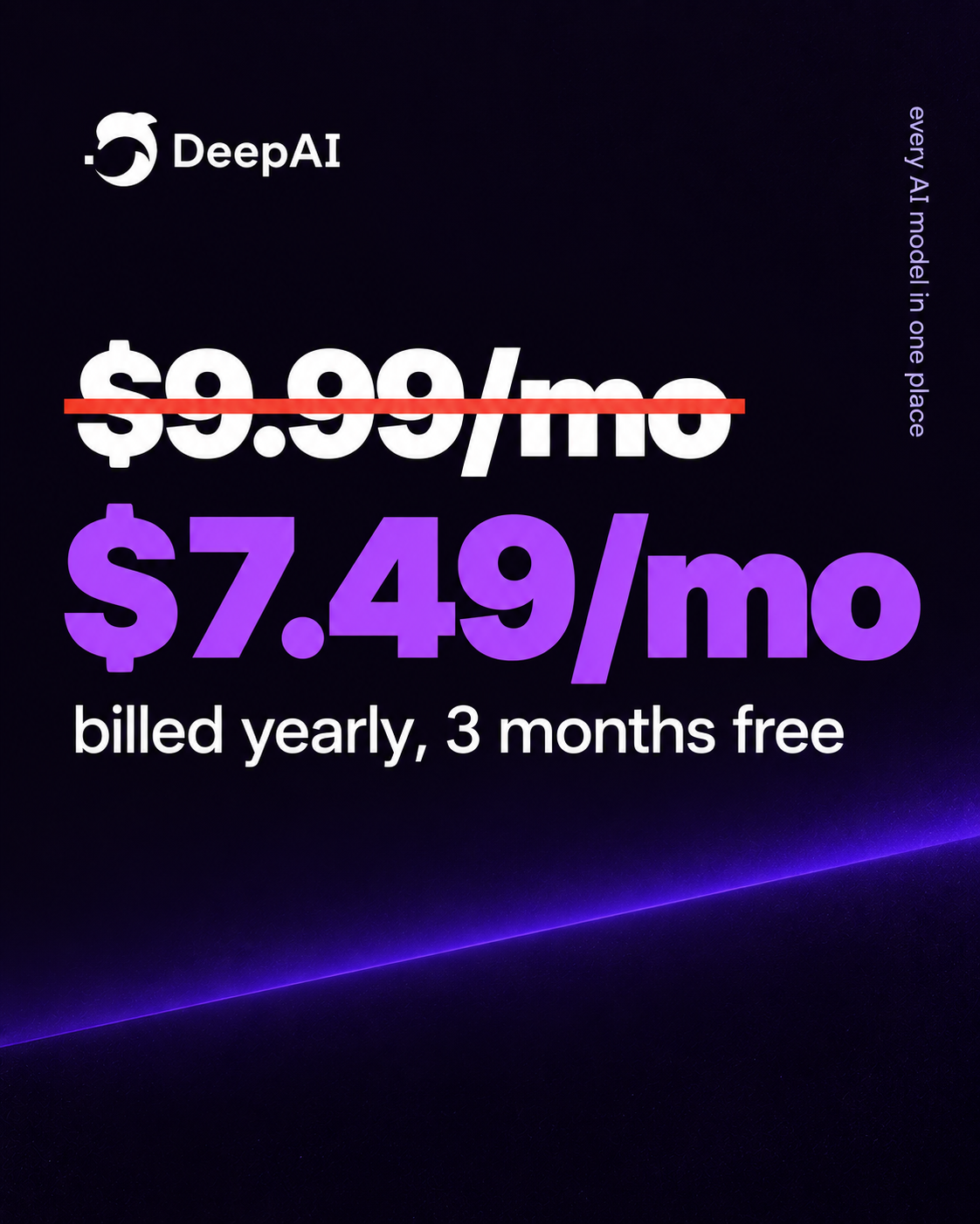 DeepAI Meta ad creative