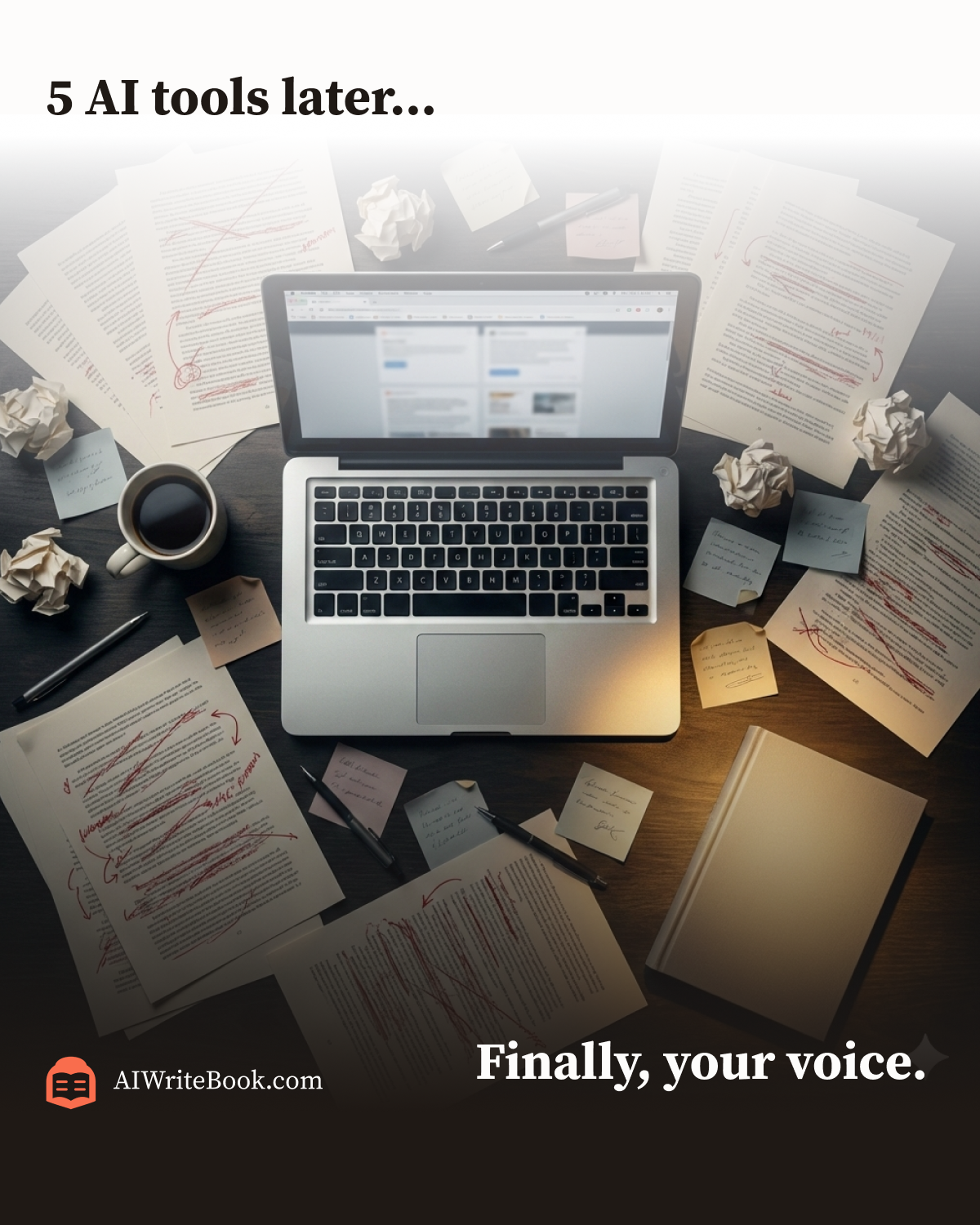 AIWriteBook Meta ad creative