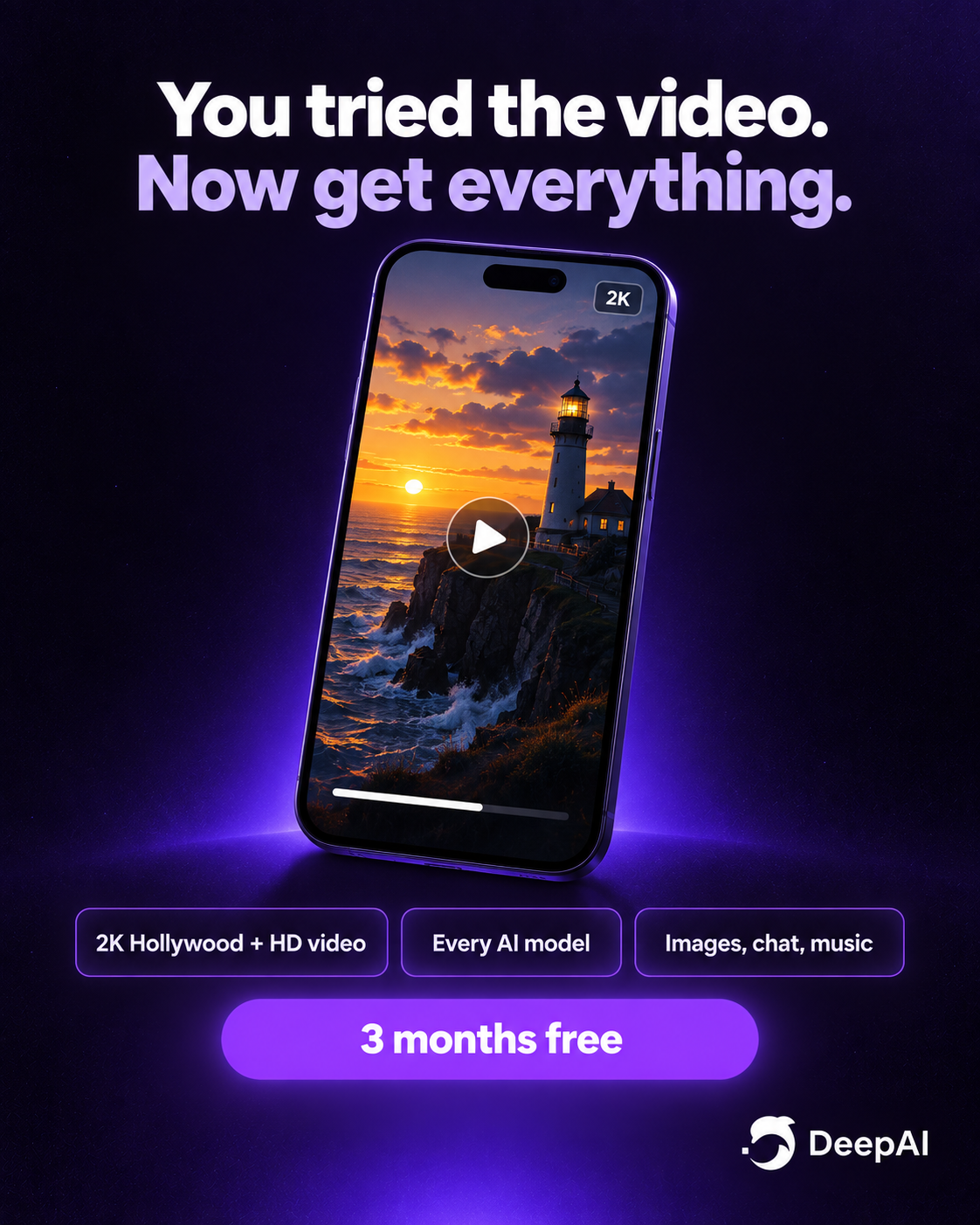 DeepAI Meta ad creative