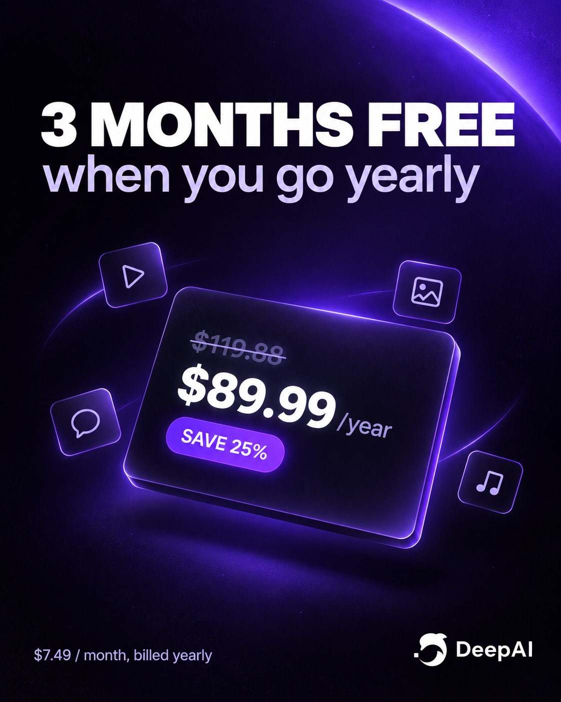 DeepAI Meta ad creative